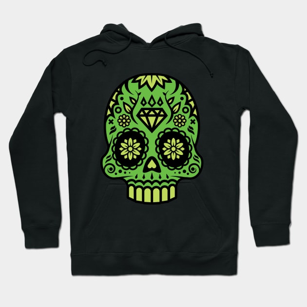 Poison Sugar Skull Hoodie by serialmonkeykiller